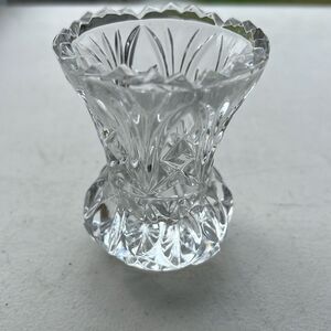 Mid Century Vintage Crystal Cut Glass Figural Pineapple Toothpick Holder 🌸